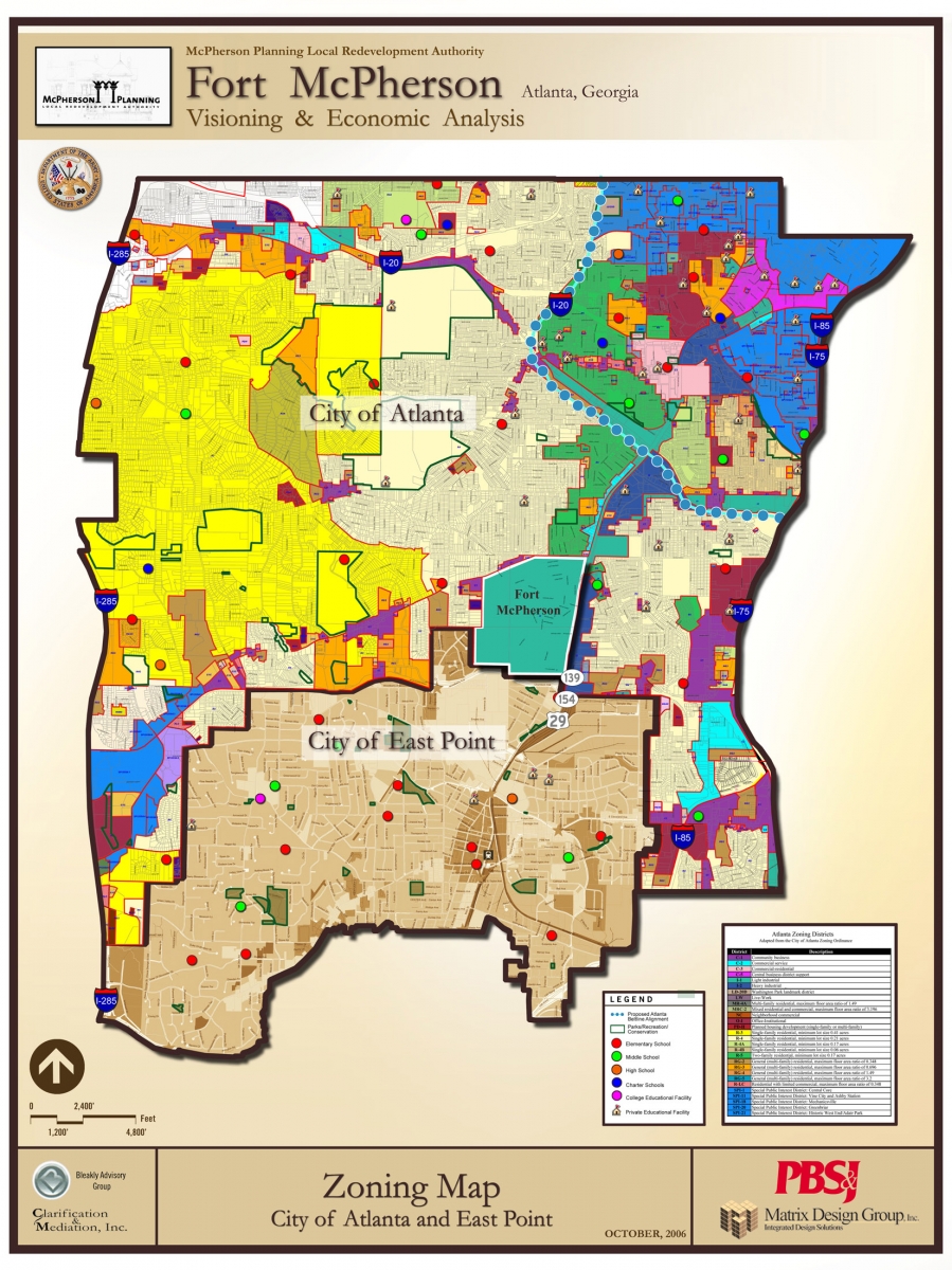 Atlanta Ga Zoning Map  Ferry Map